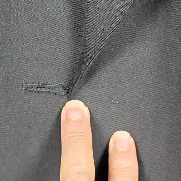 DKNY Blazer Womans Size 6 Black Silk Cotton Blend - Picture 3 of 11